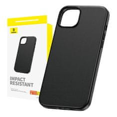 BASEUS Etui za telefon iPhone15 ProMax Baseus Fauxther Series (črn)