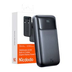 Mcdodo Power Bank Mcdodo MC-0241 Digital Dis 10000mAh, 22,5W (črna)