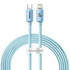 BASEUS USB-C kabel za iP Baseus Crystal Shine, 20 W, 2 m (modra)