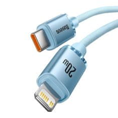 BASEUS USB-C kabel za iP Baseus Crystal Shine, 20 W, 2 m (modra)