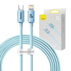 BASEUS USB-C kabel za iP Baseus Crystal Shine, 20 W, 2 m (modra)