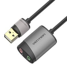 Vention Zunanja zvočna kartica USB Vention CDKHB TRS 3,5 mm 0,15 m (siva)