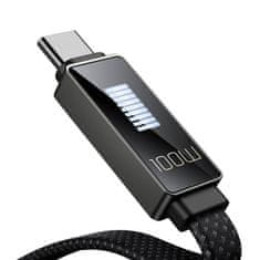 Mcdodo USB-C kabel Mcdodo CA-4980 z zaslonom 1,2 m (črn)