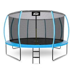 Aga SPORT EXCLUSIVE Trampolin 366 cm Svetlo modra + zaščitna mreža + lestev