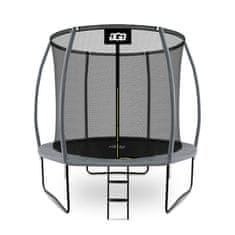 Aga SPORT EXCLUSIVE Trampolin 250 cm Siva + zaščitna mreža + lestev