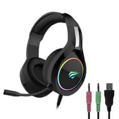Havit Gaming slušalke Havit GAMENOTE H2232D RGB USB+3,5 mm