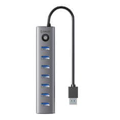 Orico Adapter Hub Orico CL7U USB-C na 7x USB 3.0 (siva)