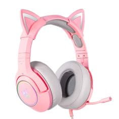 Onikuma ONIKUMA K9 roza RGB igralne slušalke