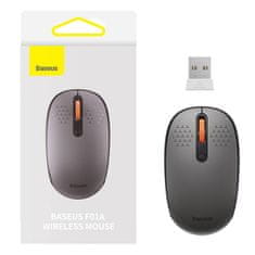 BASEUS Brezžična miška Baseus F01A 2,4G 1600DPI (siva)