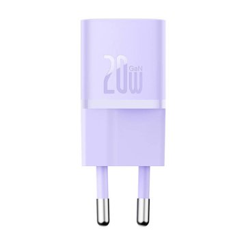 BASEUS Mini omrežni polnilnik Baseus GaN5 20 W (vijoličen)