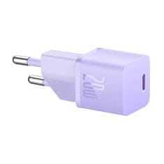 BASEUS Mini omrežni polnilnik Baseus GaN5 20 W (vijoličen)