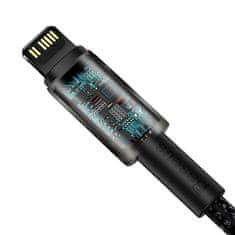 BASEUS USB-C kabel za Lightning Baseus Tungsten Gold, 20 W, 5 A, PD, 2 m (črn)
