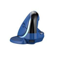 Delux Brezžična navpična miška Delux M618XSD BT+2.4G RGB (modra)
