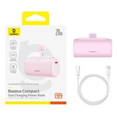 BASEUS Powerbank OS-Baseus Compact IP 5000mAh 20W (roza)