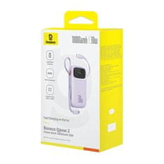 BASEUS Powerbank Baseus QPow 2 10000mAh 30W 2xUSB-C (vijolična)