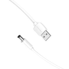Vention USB 2.0 napajalni kabel za DC 5,5 mm cilindrični vtič 5 V Vention CEYWGD 1,5 m (bel)
