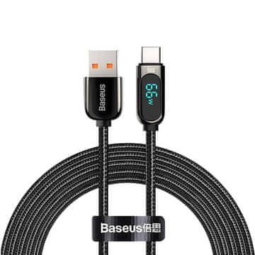 BASEUS USB kabel za USB-C Baseus Display, 66 W, 2 m (črn)
