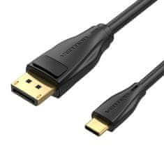 Vention USB-C kabel za DisplayPort 1.4 Vention CGYBG, 1,5 m, 8K 60 Hz/4K 120 Hz (črn)