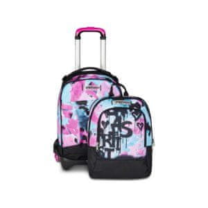 Seven Šolska torba na 3 kolesih Seven Quick Graffiti