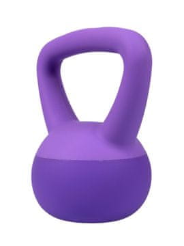 ACRAsport Soft PVC Kettlebell 2 kg, vijoličen