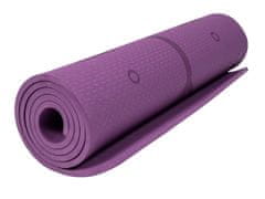ACRAsport YOGA MAT vijolična, s položajnimi linijami