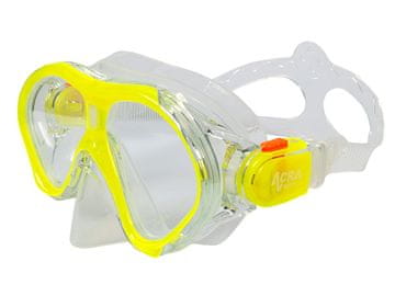 ACRAsport set dihalke 3v1, OTROŠKI, RUMEN, vključuje masko, plavuti in dihalko