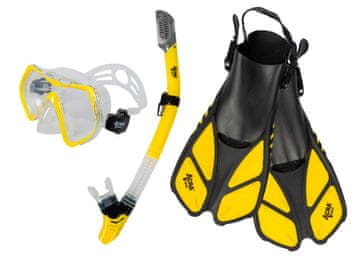 ACRAsport Komplet dihalk 3v1, RUMEN, L/XL, plavuti 42-47