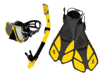 ACRAsport Komplet dihalke 3 v 1, RUMEN, S/M, plavuti 36-41