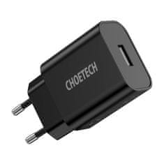 Choetech Mrežni polnilnik Choetech Q5002 12 W USB-A (črn)