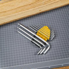 Deli Tools Komplet dolgih imbus ključev Deli Tools EDL3088, 1,5–10 mm (srebrni)