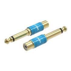 Vention Avdio adapter 6,35 mm moški na RCA ženski Vention VDD-C03 modri