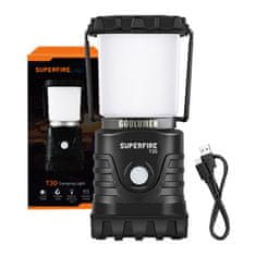Superfire Kamping lampa Superfire T30, 600 lm, USB