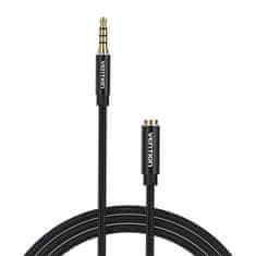 Vention Avdio kabel TRRS 3,5 mm moški na 3,5 mm ženski Vention BHCBJ 5 m črn