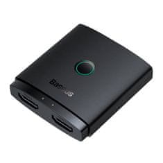BASEUS HDMI adapter Baseus 2v1 (črn)