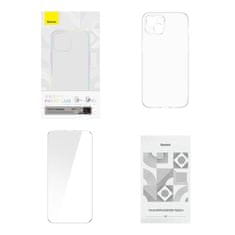 BASEUS Baseus Crystal Series etui za iPhone 14 Plus + kaljeno steklo