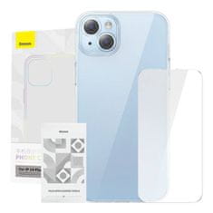 BASEUS Baseus Crystal Series etui za iPhone 14 Plus + kaljeno steklo