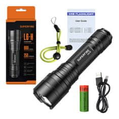 Superfire Svetilka Superfire L6-H, 750 lm, USB-C