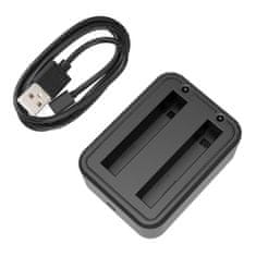 Puluz Dvokanalni USB polnilnik Puluz za Insta360 X3
