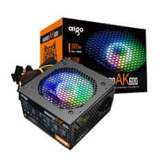 Aigo RGB napajalnik za računalnik Aigo AK600 (črn)