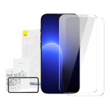 BASEUS Tvrdo steklo 0,3 mm Baseus Crystal za iPhone 14 Pro (2 kos)