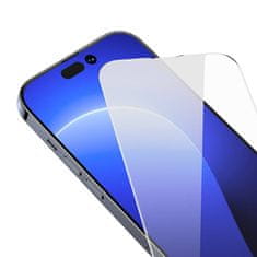 BASEUS Tvrdo steklo 0,3 mm Baseus Crystal za iPhone 14 Pro (2 kos)