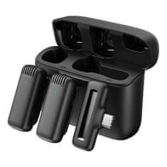 Apexel Mikrofon z etui ładującym Apexel APL-MIC008 tip C, 2 szt