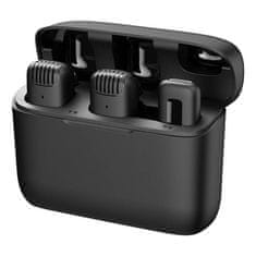 Apexel Mikrofon z etui ładującym Apexel APL-MIC008 tip C, 2 szt