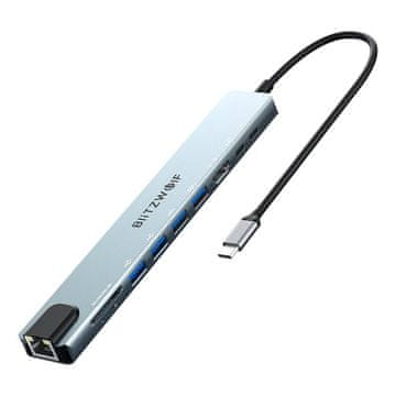 Blitzwolf Blitzwolf BW-TH5 10v1 USB-C dokovalna postaja (srebrna)
