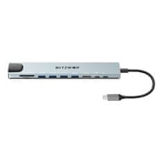 Blitzwolf Blitzwolf BW-TH5 10v1 USB-C dokovalna postaja (srebrna)