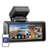 Azdome Sprednja kamera 4K, zadnja kamera 1080p in notranja kamera 1080p Azdome M580, WiFi 5GHz, GPS, G-senzor + pomnilniška kartica 64 GB