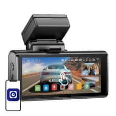 Azdome Sprednja kamera 4K, zadnja kamera 1080p in notranja kamera 1080p Azdome M580, WiFi 5GHz, GPS, G-senzor + pomnilniška kartica 64 GB