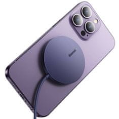 BASEUS Magnetni indukcijski polnilnik Baseus Simple Mini3 15W (vijoličen)
