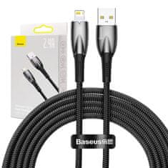 BASEUS USB kabel za Lightning Baseus Glimmer, 2,4 A, 2 m (črn)