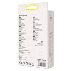 BASEUS USB kabel za Lightning Baseus Glimmer, 2,4 A, 2 m (črn)